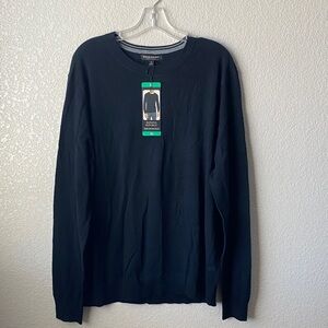 Banana Republic Men's Merino Wool Sweater Slim Fit Crew Neck/Black XL